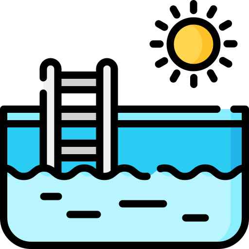 Swimming pool with sun deck at TVS Emerald upcoming Sholinganallur project